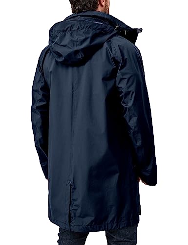 Little Donkey Andy Men's Waterproof Rain Jacket Outdoor Lightweight Mountain Windbreaker Long Coat for Hiking Golf Travel4