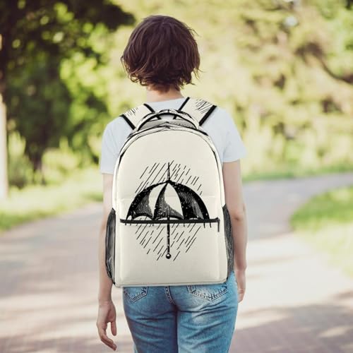 Sac à dos d'école multicolore et sac de voyage décontracté