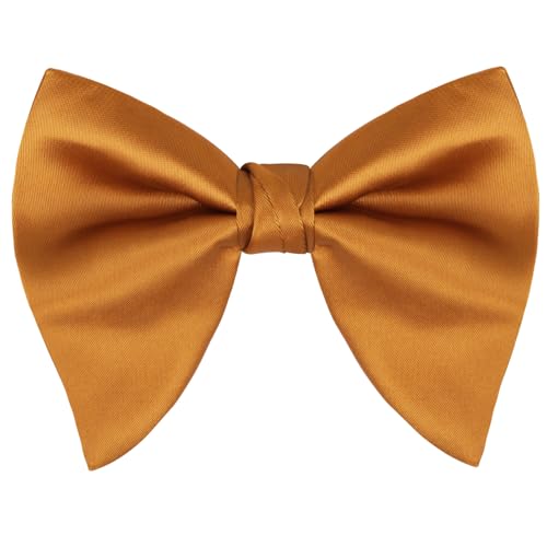 Image of Alizeal Velvet Pre-tied Adjustable Bow Tie for Men Oversize Formal Solid Tuxedo Bowtie
