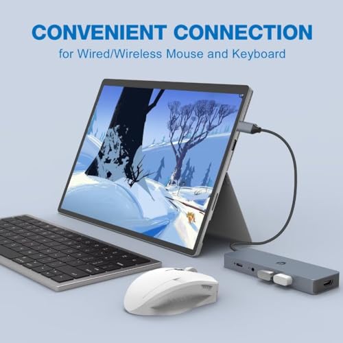 Hub USB C pour MacBook Pro Air et Thinkpad avec adaptateur multi-usage et lecteur TF - 3