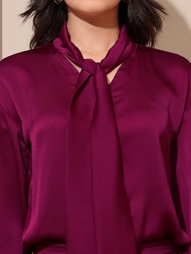 Image of PURVAJA Women's Midi Satin Co-Ords