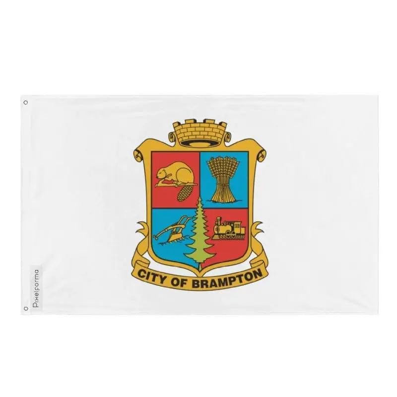 Drapeau Brampton résistant grand format en polyester intérieur extérieur