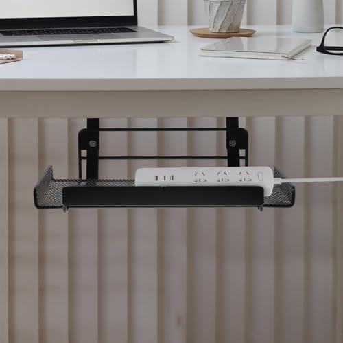Gestion des câbles sous bureau plateau facile à installer