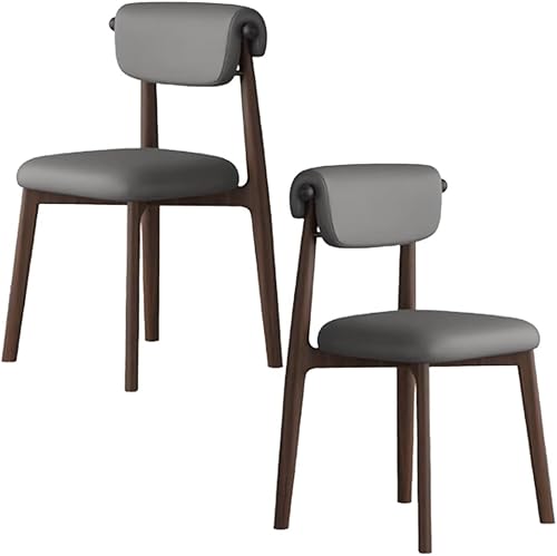 Miniatura 51 de YVYKFZD Juego de sillas de comedor, silla de comedor de madera maciza, sillas de cocina tapizadas, silla de sala de estar con respaldo curvo, para