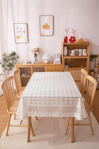 Nappe blanche KnSam 130x180 pour protéger la table des taches sans plastique - 3