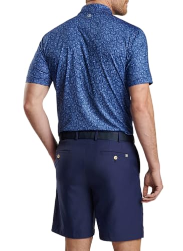 PETER MILLAR Men's Carolina Shag Performance Jersey Polo, Sports Navy, Medium3