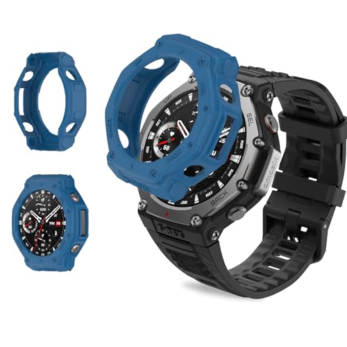 For Amazfit T-Rex 3 48mm p P[X Jo[yKONXISAzX}[gEHb` P[X ی Jo[ VRf y ^ ȒP C菝h~ Ռz [d\iu[j