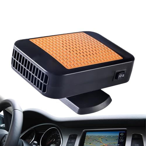 Calentador Portátil para Coche | Equipo Giratorio de 12V 2 Velocidades 360 Grados,Calentador Descongelador De Coche,Para Invierno Clima Frío Camión RV Interior Parabrisas