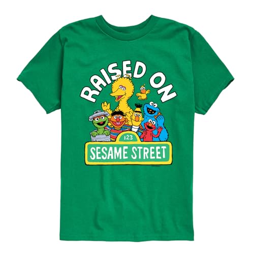 Sesame Street - Raised On Sesame Street- Toddler and Youth Short Sleeve Graphic T-Shirt