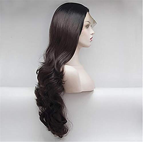 Perruque frontale synthétique bouclée contre les cheveux plats : volume 150% - 5