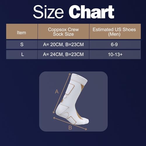 Copper-Infused Athletic Performance Classic Unisex Socks3