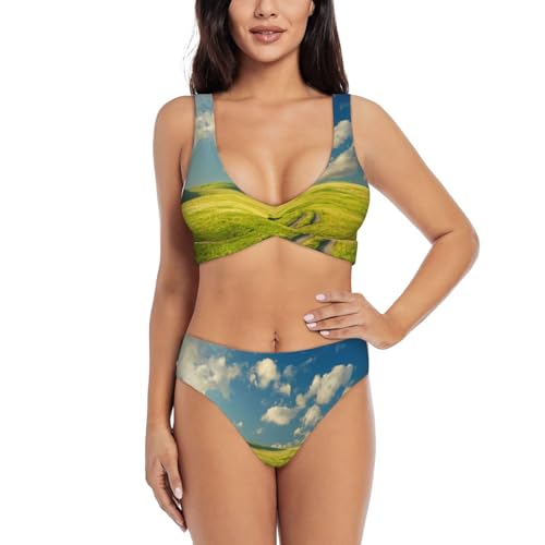 Road On The Prairie Bikini Sets Women Two Piece Bikini Swimsuit