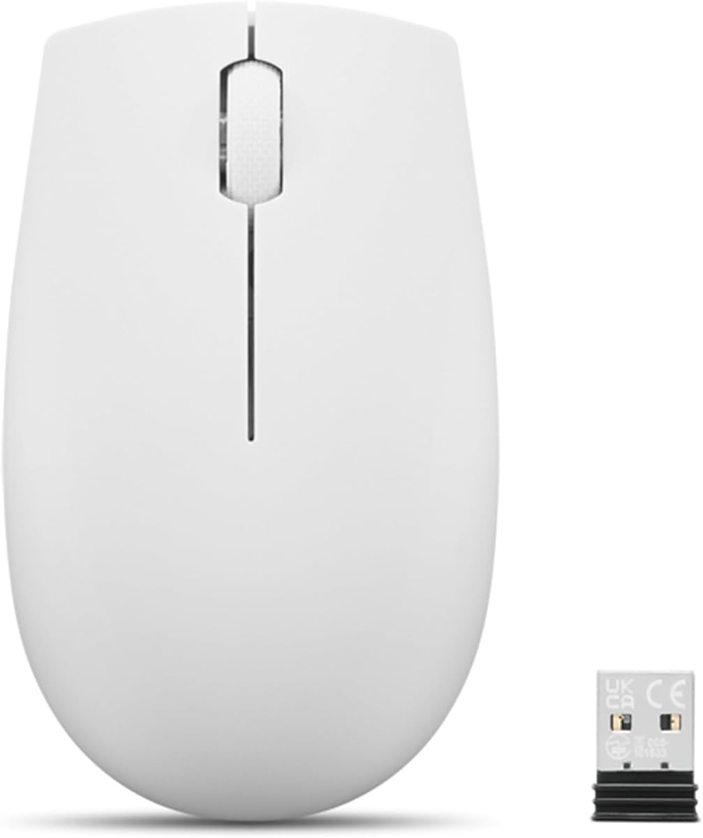 Lenovo 300 Wireless Mouse – Computer Mouse for PC, Laptop with Windows – Ambidextrous Design – 2.4 GHz Nano USB Receiver – 12 Month Battery Life : Everything Else