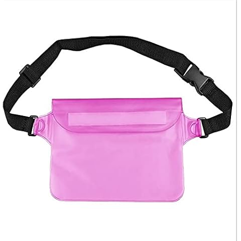 TSRJ Waterproof Pouch Bag with Adjustable Waist Strap Cover