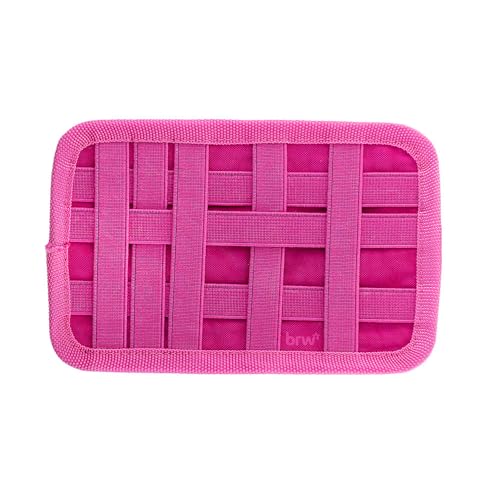 BRW Estojo Escolar Nylon Multi Elastico Rosa