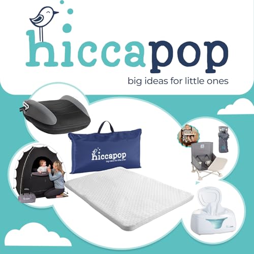Hiccapop Playard Mattress Pad (38"x26"x1"), Playpen Pad, Portable Crib Mattress with Carry Bag, 1" Thick