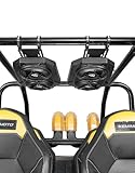KEMIMOTO UTV Sound System 6.5 Inch Speakers UTV Sound Bar Overhead Stereo Bluetooth for UTVs Fits 1.625-1.9in Roll Cages Compatible with Can-Am X3 & X3 Max, Polaris RZR XP 1000, Uforce
