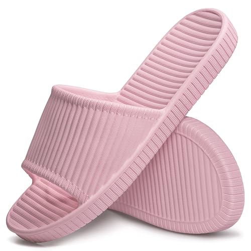 Claquettes Femme, Tongs de plage et claquettes de piscine femme, Pantoufles de douche antidérapantes - Pour la salle de bain - Pour la plage, la piscine -...