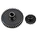 L-Yune,bolt 1Set 144001 1/14 RC-Auto-Ersatzteile-Upgrade-Metall 27T Motorrad 42T-Reduktionsgetriebezubehör (Farbe : Schwarz)