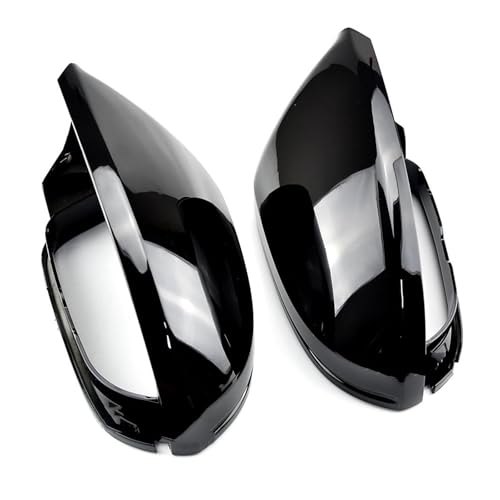 �Ԃ̃o�b�N�~���[ �n�E�W���O �A�E�f�B�ɓK�� A6�ɓK�� C7 S6 2012-2018 �Ԃ̃o�b�N�~���[�J�o�[�T�C�h�E�C���O�ی�t���[���J�o�[�g�����J�[�{���u���b�N�ƃu���C�g �o�b�N�~���[�L���b�v(Bright black)