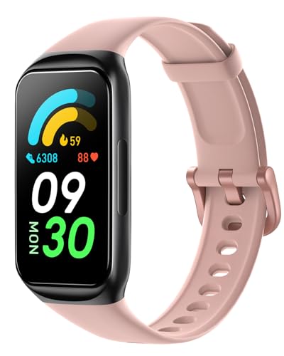 Fitness Tracker Watch with Heart Rate for Women Men, Workout Intensity IP68 Waterproof Smart Watch, Step Counter Activity Trackers Pedometer Sleep Tracking Sport Watch for Android iPhone