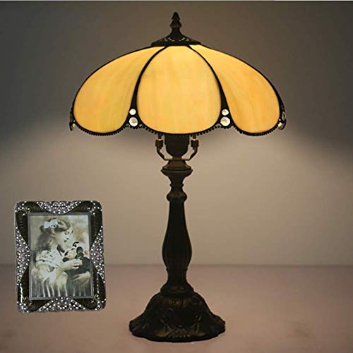 Preisvergleich Produktbild DIAOD Glastisch Lampen Höhe Couchtisch Wohnzimmer Antiker Schreibtisch neben Schlafzimmer