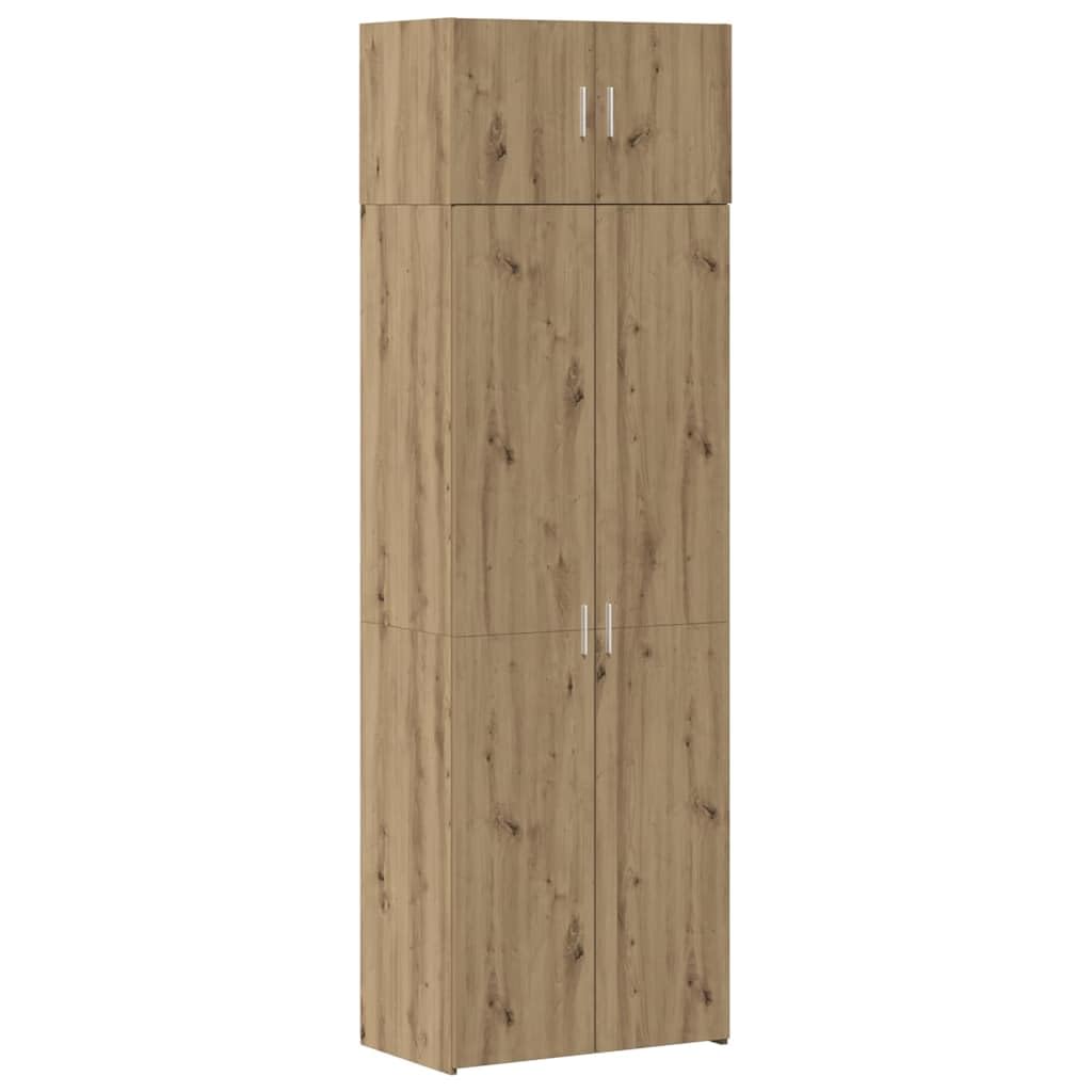 Aufbewahrungsschrank 3-TLG. Artisan-Eiche 70x42,5x185 cm