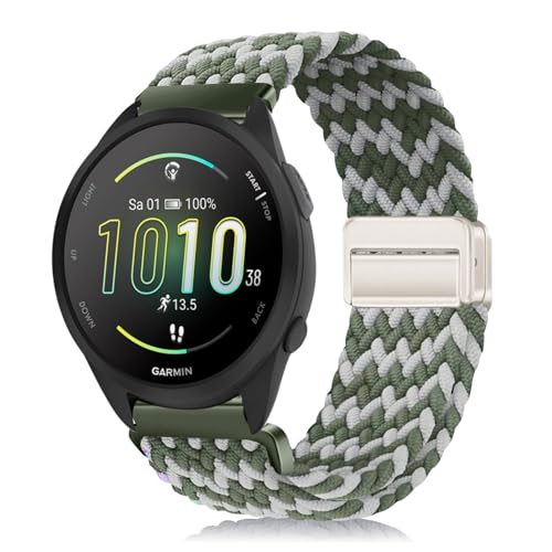 [YealRed] 20mm �i�C���������v�x���g Garmin Forerunner 70 / 170 / 170 Music/ 570 42mm �ɑΉ� �����o���h �e���i�C������ �ւ��ґg�X�g���b�v ���C�o�b�N�� �����x���g ���K �����ȒP ��������