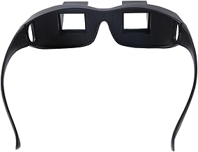 Talzpro Prism Glasses Bed Spectacles Horizontal Mirror Large Lazy Glasses for Laying Down Reading and Watching TV, Best for Cervical Traction and Bedridden Adults