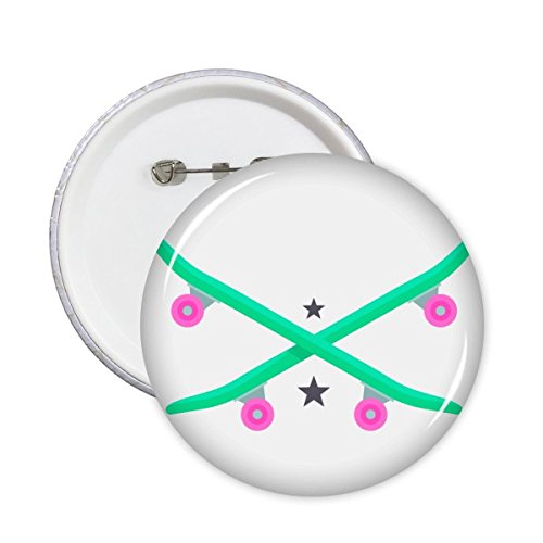 Badge de ski et étoile rose pour relooker un manteau d'hiver fade