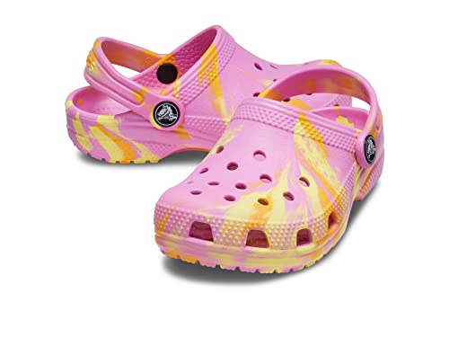 Image of Crocs Unisex-Child Classic Watercolor Marbled Clog