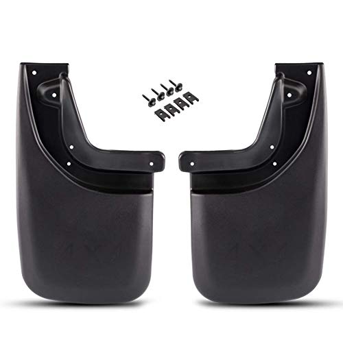 Image of PIT66 Rear Molded Mud Flaps, Compatible with Toyota Tacoma 2005-2015 2Pcs Heavy Duty Splash Guards Wheel Fender Mudguard