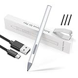 Stylus Pen for Microsoft Surface Pro 11/10/9/X/8/7/6/5/4/3,Surface Go/Go2/Go3,Book3/2/1,Surface Laptop/Studio (Silver)