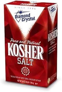 Diamond Crystal Pure and Natural Kosher Salt, 48 oz (Pack of 3)