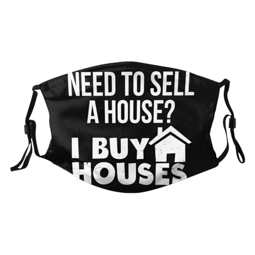 I Buy Houses Adult Dust Mask Adjustable Dust Face with 2 Filter55