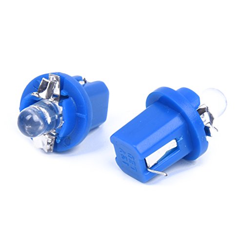 LIVASH 10 x T5 bombilla luz LED azul medidor calibre para salpicadero del coche DC12V