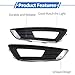 VekAuto Front Left Front Right Fog Light Grill No.F1EZ15266D Front Lower Bumper Fog Light Cover Inserts for Ford Focus Sedan 2015-2018 Black Chrome 1 Pair