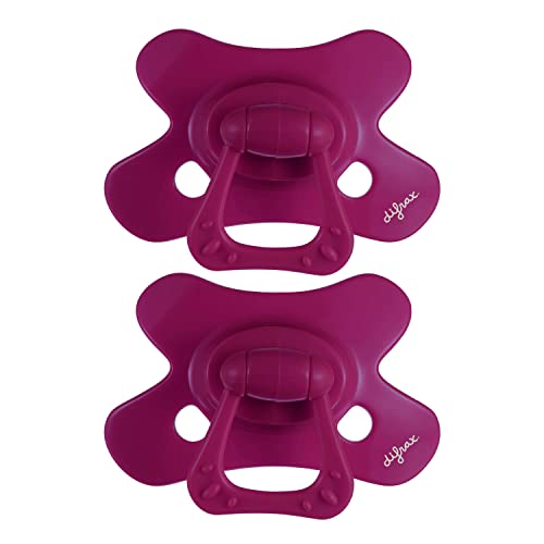Difrax Tétine 18 Mois et Plus– Sucette Naissance avec Tétine Silicone – 18+ - Facile à Accepter - un Apport Optimal d'Air – Tutute Bébé 18-36 Mois – Baie...