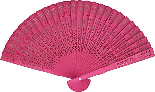 Miniatura 9 de Lote De 60 Abanicos De Madera Calados De Sándalo Colores - Abanicos Muy Baratos, Ofertas, Stocks, Outlet Para Detalles De Bodas, Abanicos Baratos Para Invitada