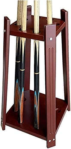 ABA Snooker Pool Cue Rack Solid Wood Pool Stick Holder, Stand Holds accommodate multiple cues Pool Billiard Stick Freestanding Billiard Cue Racks,Pool Table Accessories (8 Hole stand)-image-32