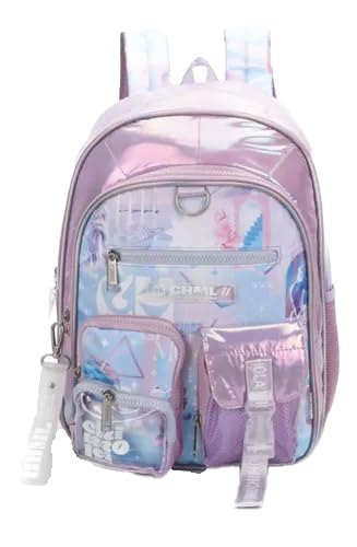 CHIMOLA Unisex Çocuk Sırt Çantası, Mor, M