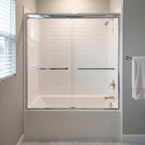 Sliding Bathtub Shower Door Chrome