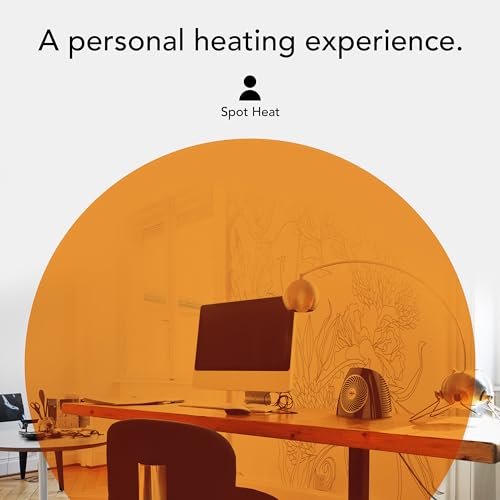 Vornado VH202 (2025) Personal Space Heater, Advanced Safety Features, 2 Heat Settings, Direct Heating, Fan Only Setting, Cool-Touch Exterior, Signature Vortex Heat Circulation, Gentle Heating, Black by Vornado - Image 2