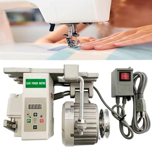 Sewing Machine Motor AC110V Industrial Brushless Servo Motor with Controller and Foot Switch Reversible (550W)