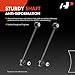 A-Premium 2 x Rear Sway Bar Links Stabilizer Bar Links, Compatible with Ram 1500 2011-2022, 1500 Classic 2019-2023 & Dodge Ram 1500 2009-2010