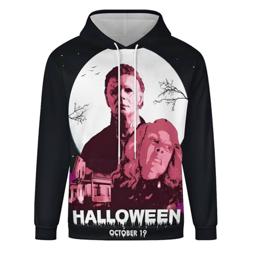 ZHANGXM Mens Pullover Autumn Sweatshirt Halloween Michael Myers Long Sleeved Shirt for Womens Sweatshirt Sweater4