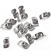 CNCMANS Pack of 50 T Nuts M3 Nut 6 mm EU20 Type European Standard, Slot Nuts for Aluminium Pro...
