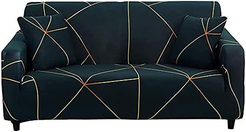 HOOBUY Printed Sofa Cover Stretch Couch Covers Sofa Slipcovers for 2 Cushion Couch and Loveseat with Two Free Pillow Case LGYC (2 Seater/Loveseat)