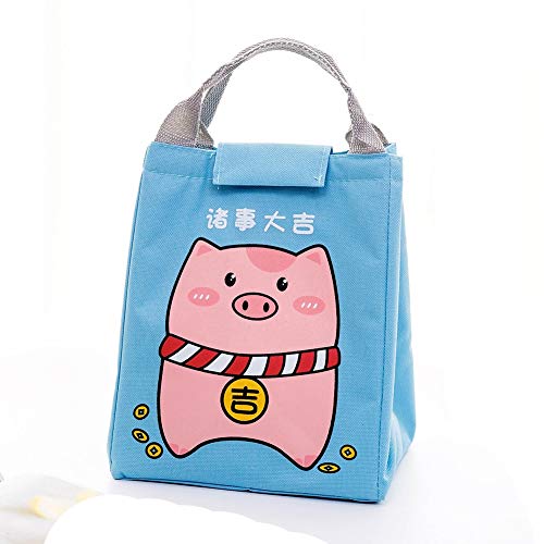 QXM Wasserdichte tragbare Picknick-Isoliertasche, dicke Aluminiumfolie, Isoliertasche, Lunchtasche, Cartoon-Eisbeutel, 4 Stück Cover