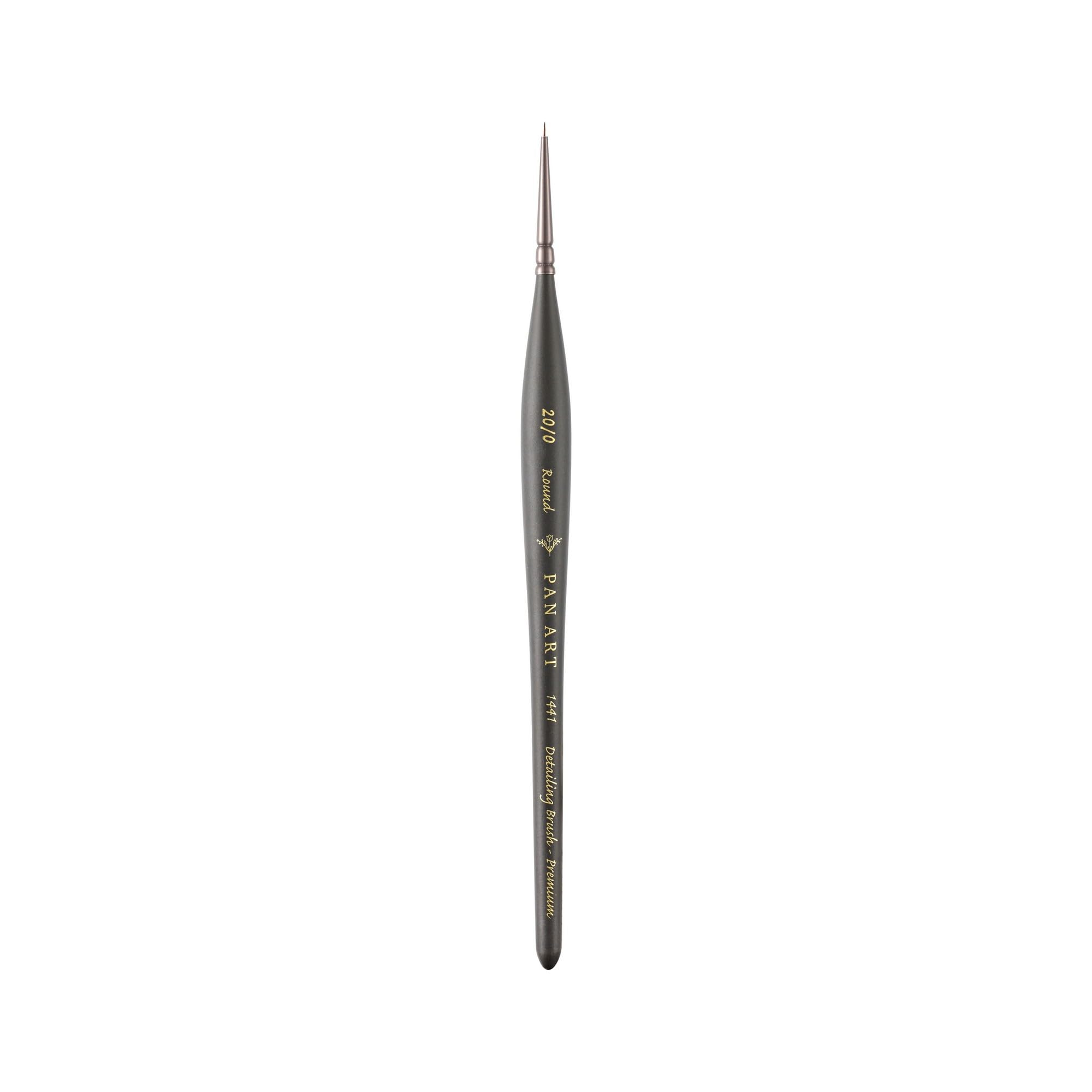 Pan Art Fine Detail Brush No. 20-0, Synthetic Sable, 1 Piece